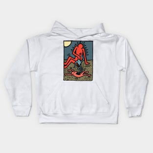 God Creating Eve from Adam | Seneh Design Co. Kids Hoodie